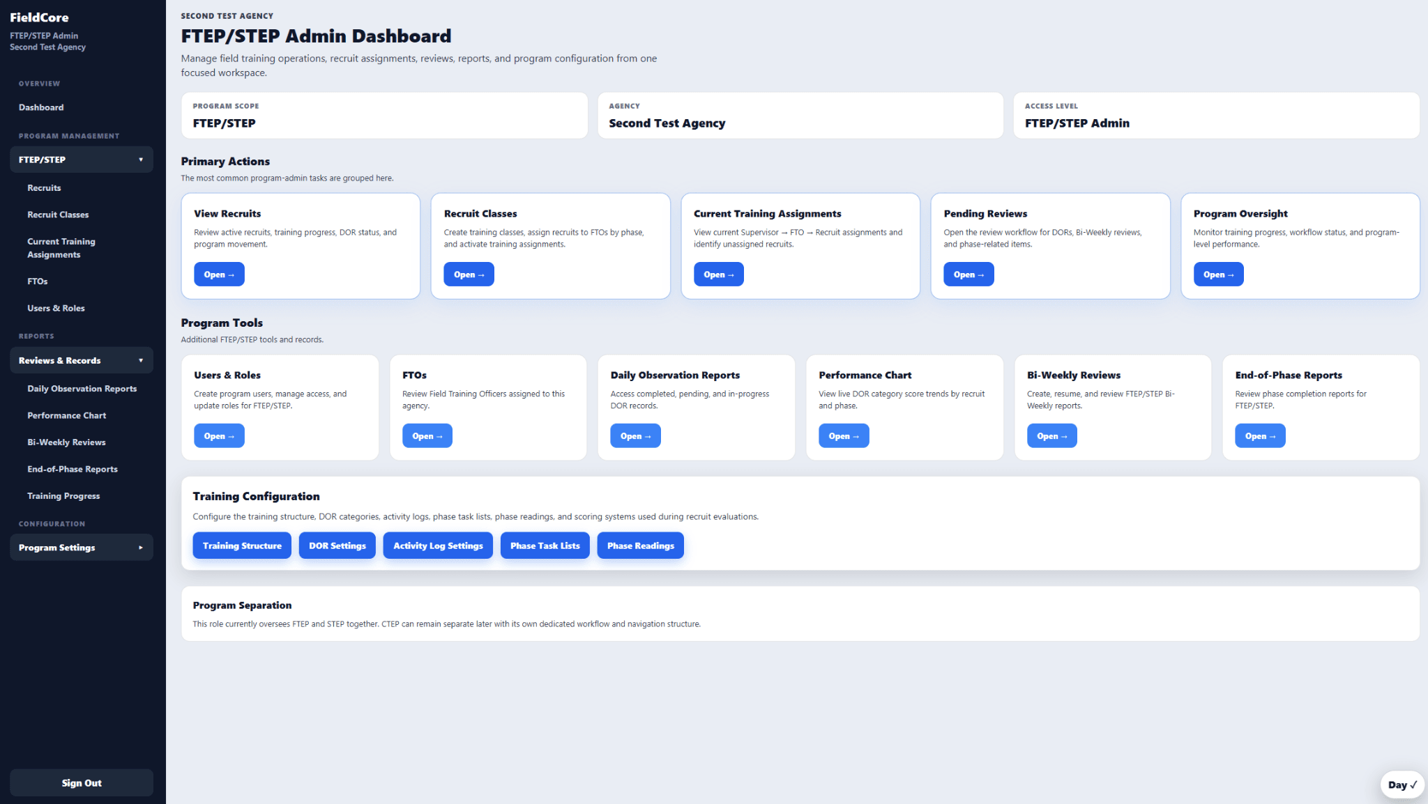 FieldCore project screenshot